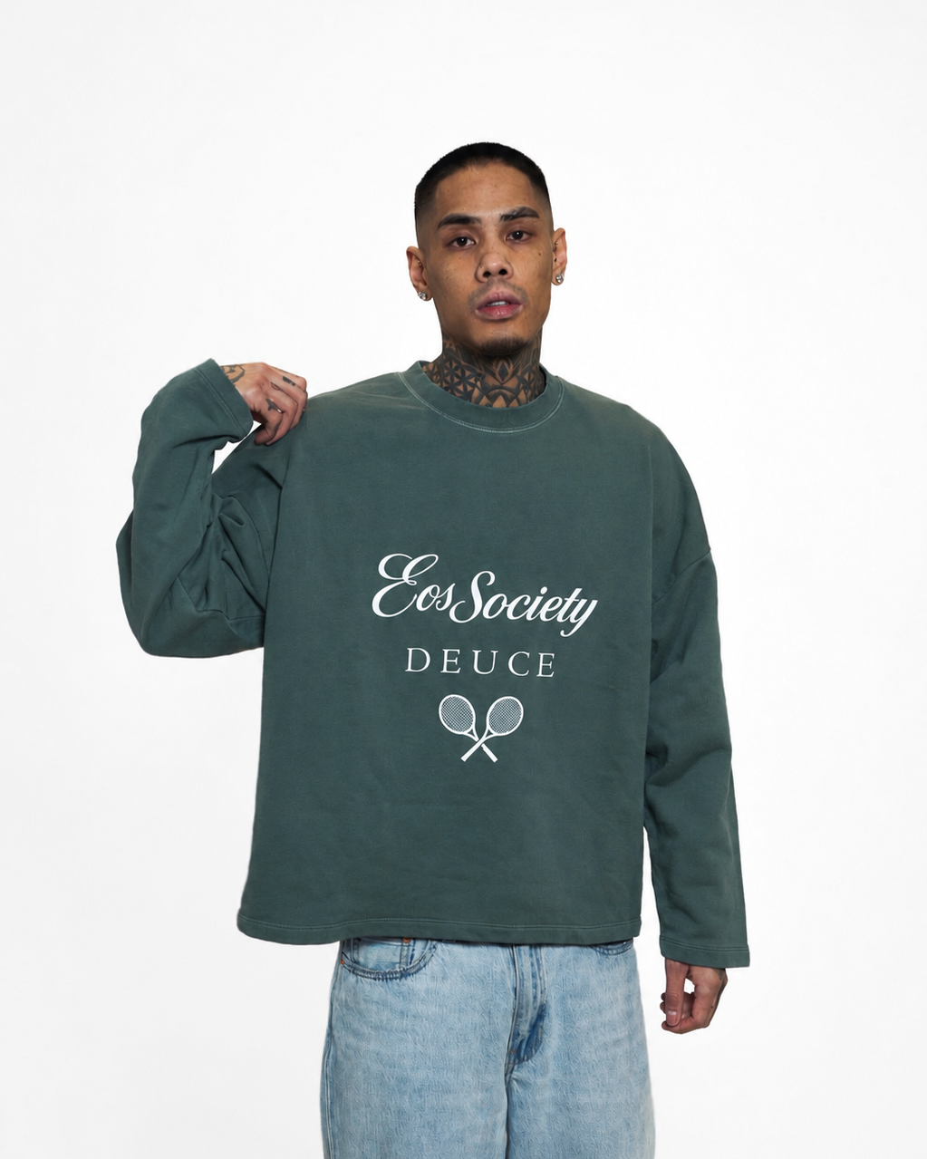 Court Elegance Green Hoodie