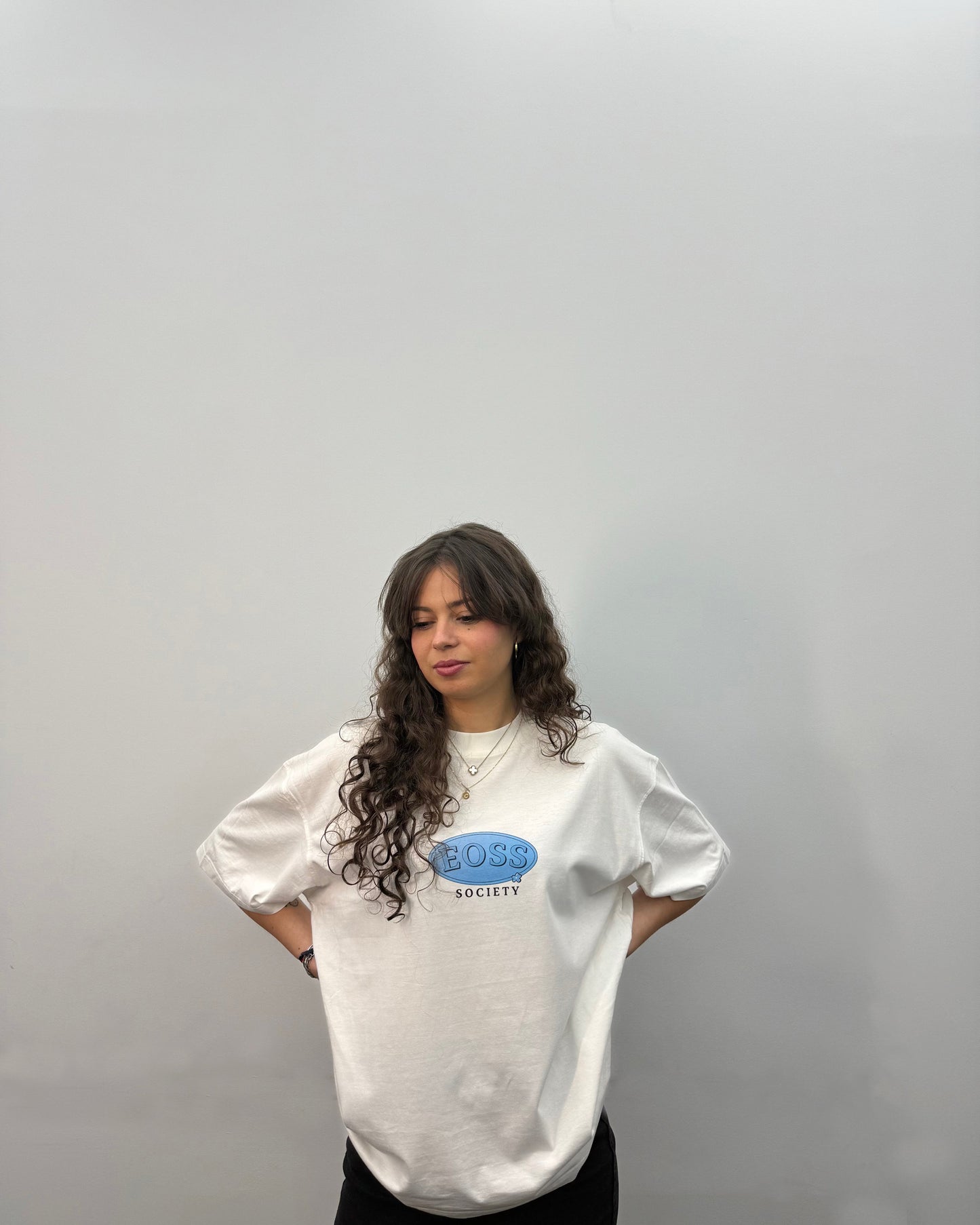 Royal White Tee