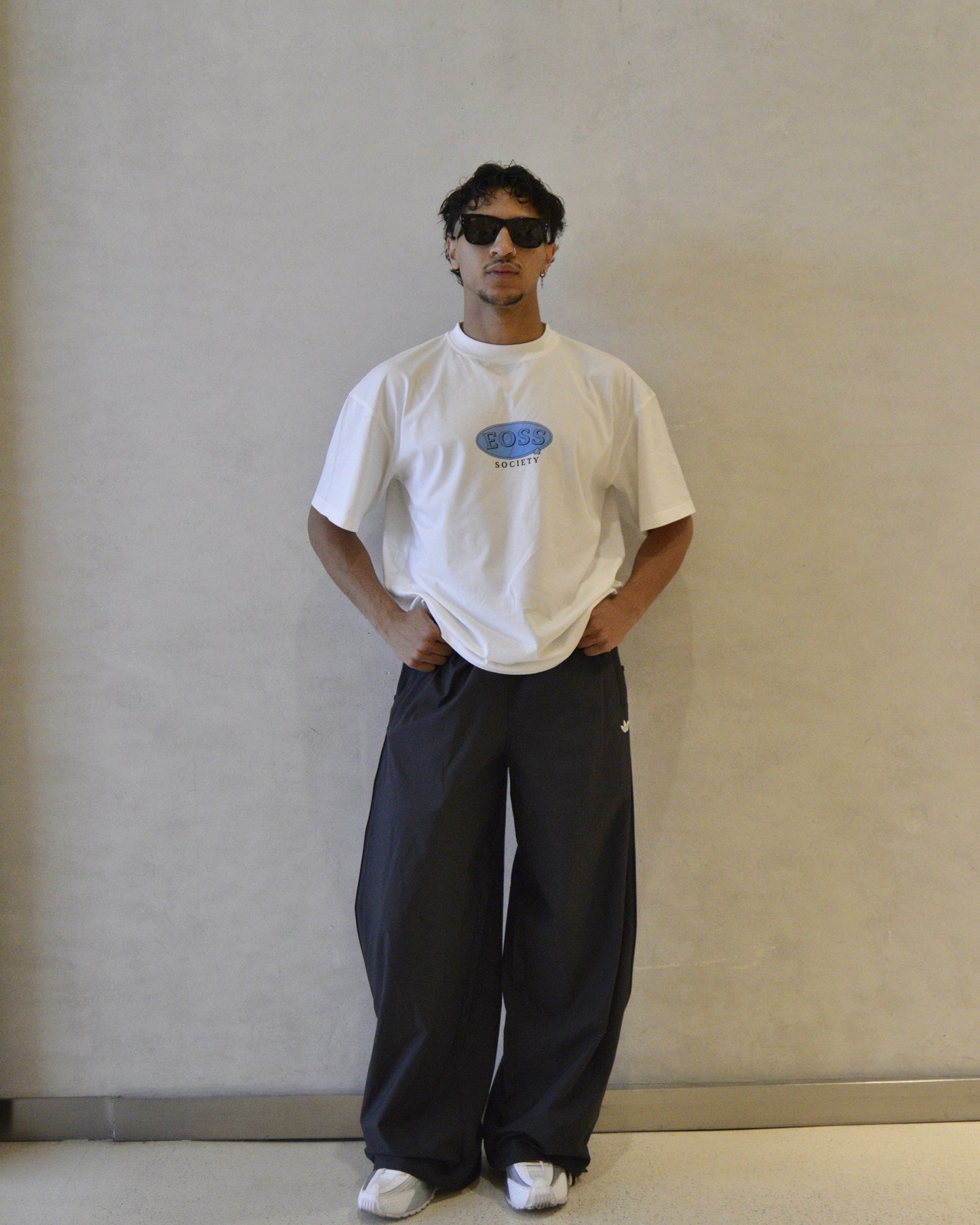 Royal White Tee