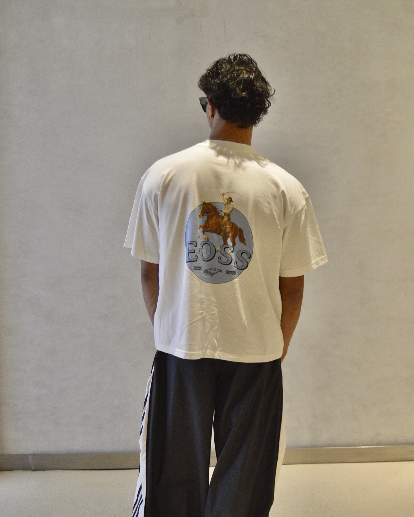 Royal White Tee