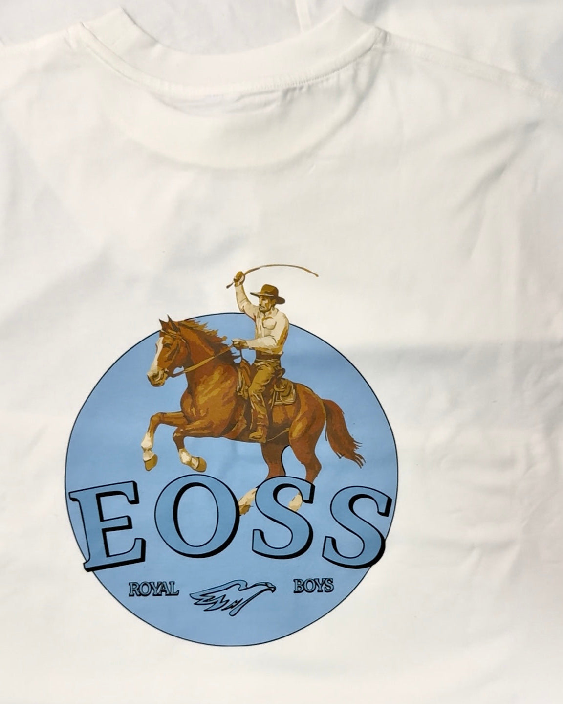 Royal White Tee
