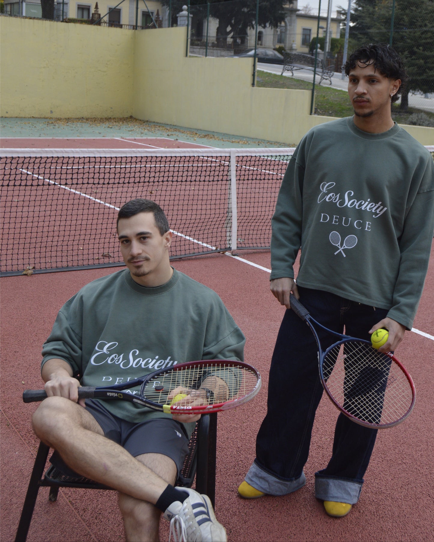 Court Elegance Green Hoodie